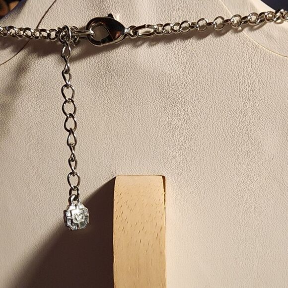 MONET Demi Parure Blue Rhinestone Necklace Vintage 18-inch - Picture 5 of 6